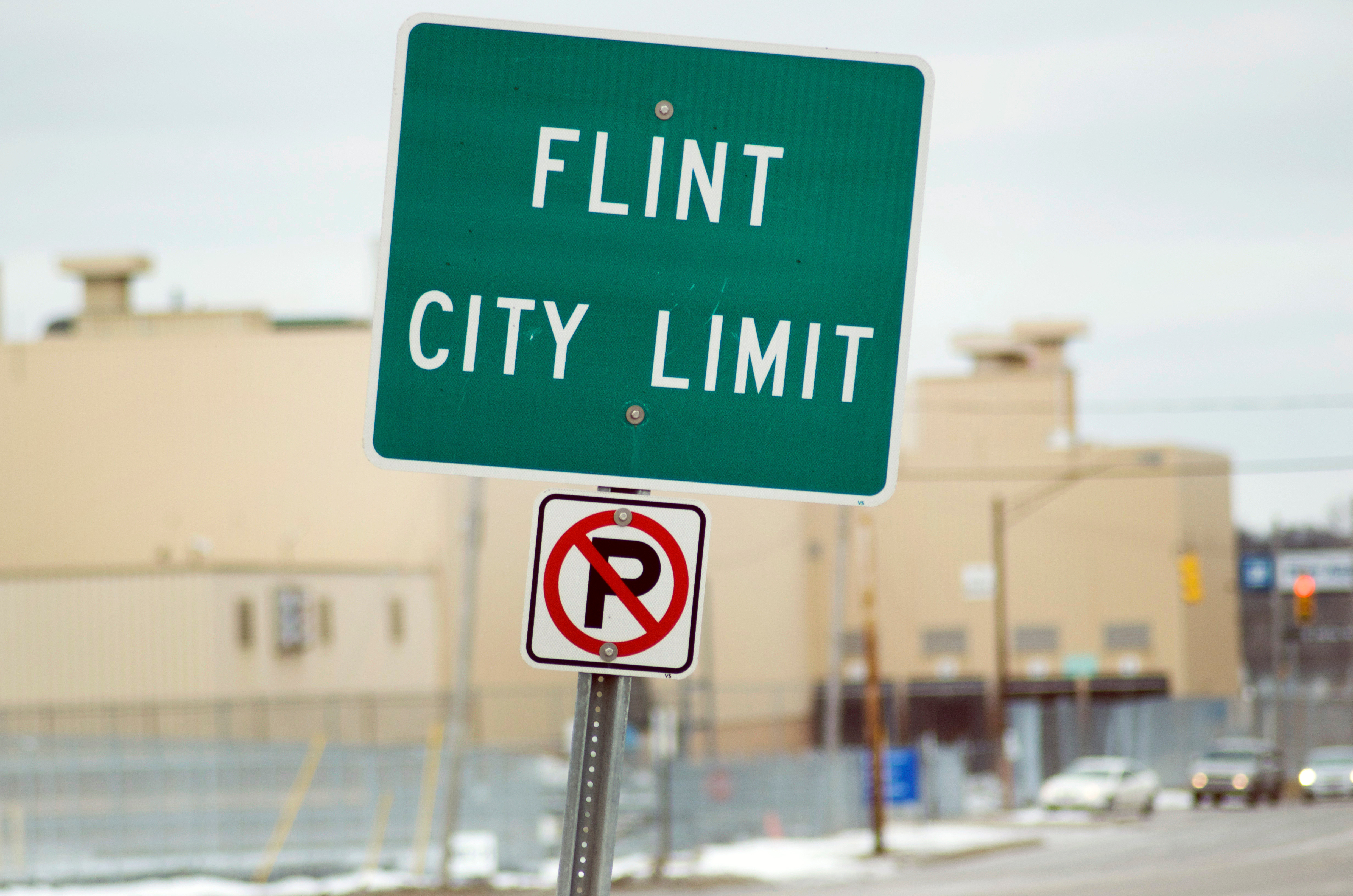 Flint, MI street sign